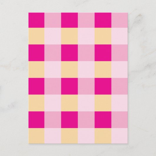 Gingham Pattern Briefkaart (Voorkant)