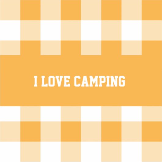 Gingham Pattern Button Sticker (Voorkant)