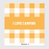 Gingham Pattern Button Sticker (Vel)