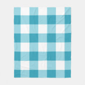 Gingham Pattern Fleece Deken (Voorkant)