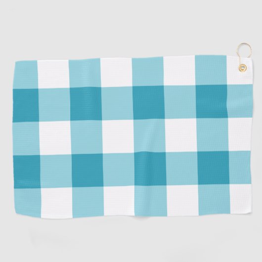 Gingham Pattern Golfhanddoek (Horizontaal)