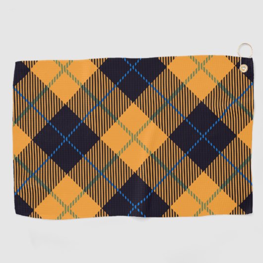 Gingham Pattern Golfhanddoek (Horizontaal)