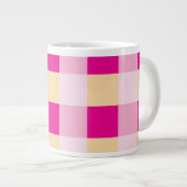 Gingham Pattern Grote Koffiekop (Voorkant rechts)