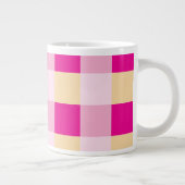 Gingham Pattern Grote Koffiekop (Rechts)