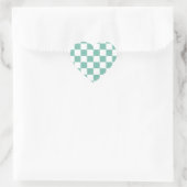 Gingham Pattern Hart Sticker (Tas)
