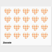 Gingham Pattern Hart Sticker (Vel)