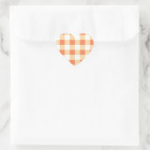 Gingham Pattern Hart Sticker (Tas)