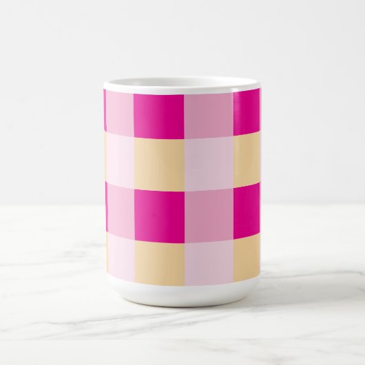 Gingham Pattern Koffiemok (Center)