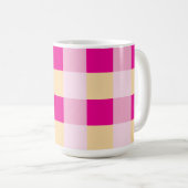 Gingham Pattern Koffiemok (Voorkant rechts)