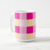 Gingham Pattern Koffiemok (Voorkant links)