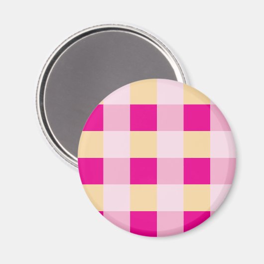 Gingham Pattern Magneet (Voorkant / Achterkant)