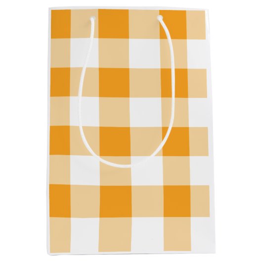 Gingham Pattern Medium Cadeauzakje (Voorkant)