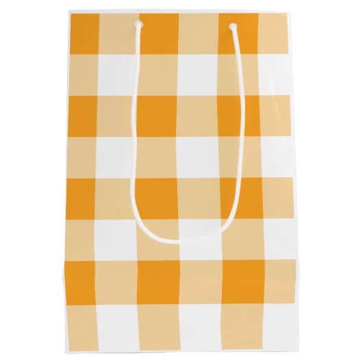 Gingham Pattern Medium Cadeauzakje (Achterkant)
