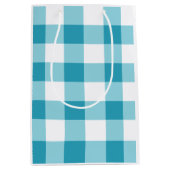 Gingham Pattern Medium Cadeauzakje (Voorkant)