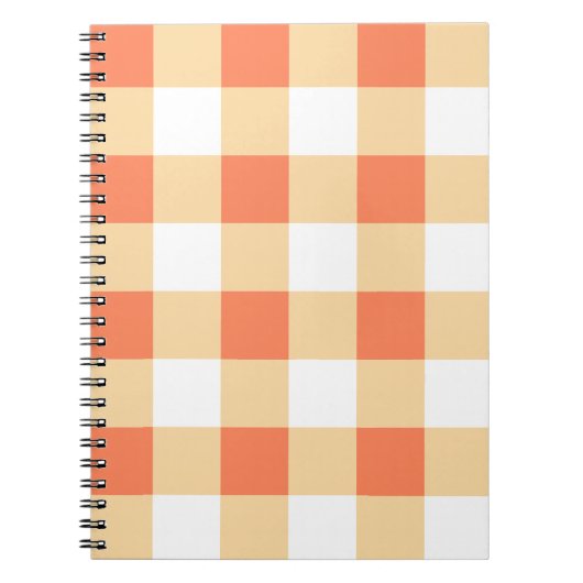 Gingham Pattern Notitieboek (Voorkant)