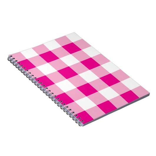 Gingham Pattern Notitieboek (Rechterzijde)