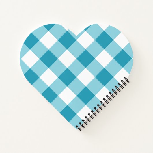 Gingham Pattern Notitieboek (Achterkant)