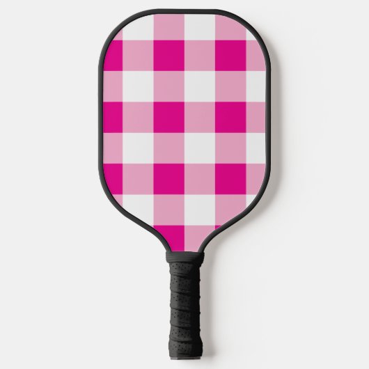 Gingham Pattern Pickleball Paddle (Voorkant)