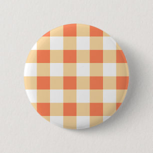 Gingham Pattern Ronde Button 5,7 Cm