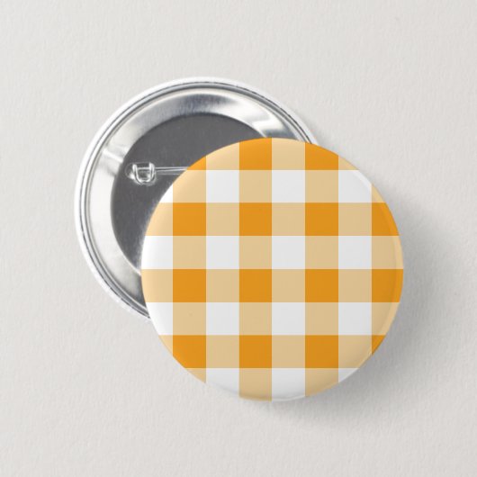 Gingham Pattern Ronde Button 5,7 Cm (Voorkant /achterkant)