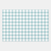 Gingham Pattern Set Herfst Holiday Inpakpapier Vel (Voorkant)