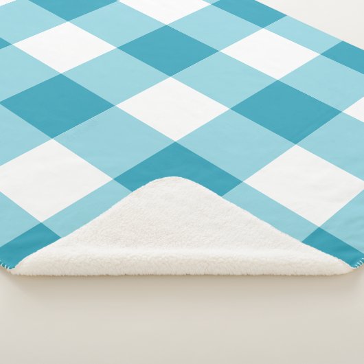 Gingham Pattern Sherpa Deken (3/4)