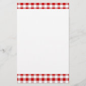 Gingham Pattern Stationery Briefpapier (Voorkant)
