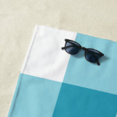 Gingham Pattern Strandlaken (In situ)