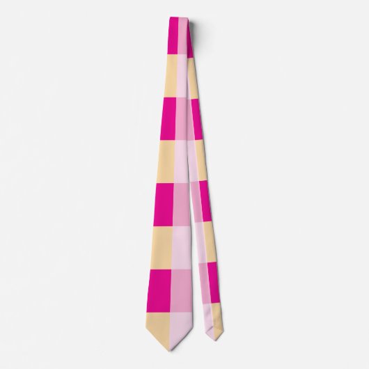 Gingham Pattern Stropdas (Voorkant)