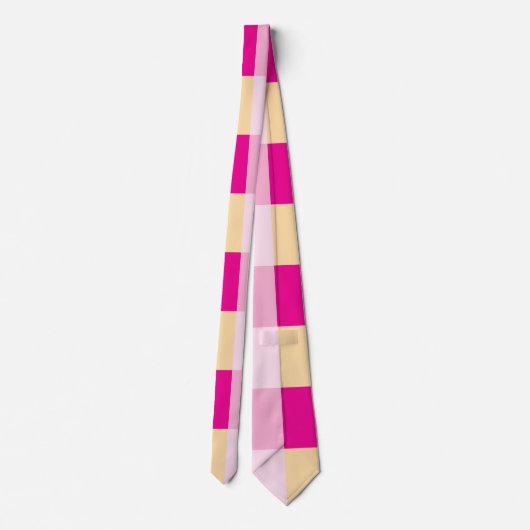 Gingham Pattern Stropdas (Achterkant)