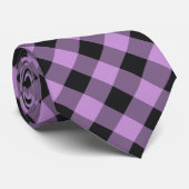 Gingham Pattern Stropdas (Opgerold)