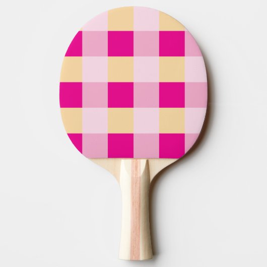 Gingham Pattern Tafeltennisbatje (Achterkant)