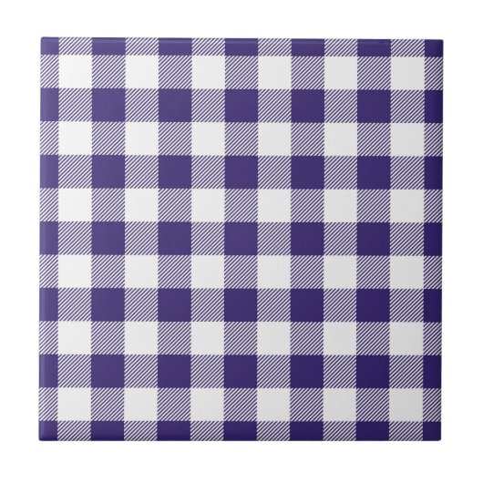 Gingham Pattern Tegeltje (Voorkant)