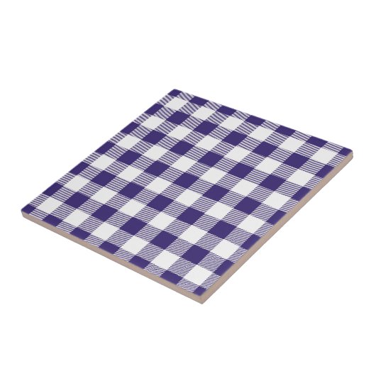 Gingham Pattern Tegeltje (Zijkant)