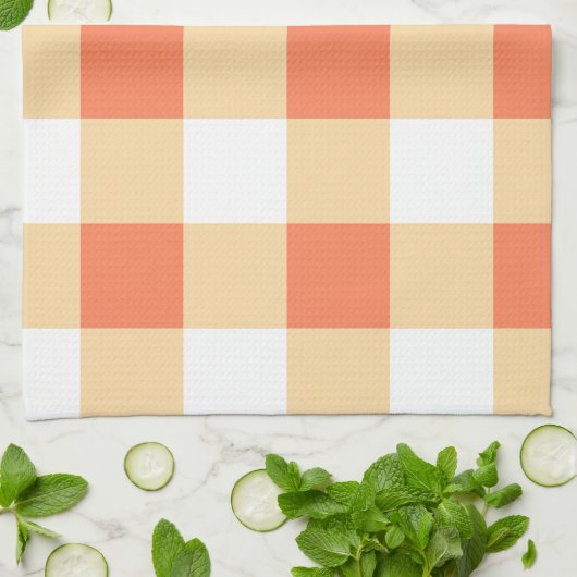 Gingham Pattern Theedoek (Gevouwen)