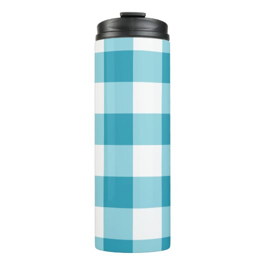 Gingham Pattern Thermosbeker (Voorkant)
