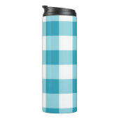 Gingham Pattern Thermosbeker (Geroteerd rechts)