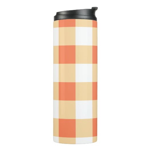 Gingham Pattern Thermosbeker (Gedraaid links)