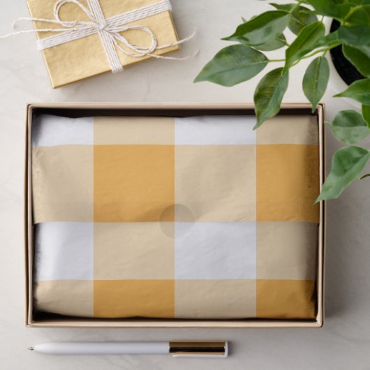 Gingham Pattern Tissuepapier (Geschenk)