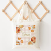 Gingham Pattern Waterverf gebak bakken Bakkerij Tote Bag