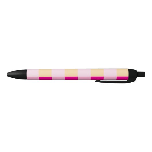 Gingham Pattern Zwarte Inkt Pen (Bodem)