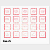Gingham Personalized Gift Stickers (Vel)