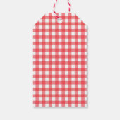 Gingham Persoonlijke Gift-Labels Cadeaulabel (Achterkant)