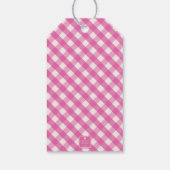Gingham Persoonlijke Gift-Labels Cadeaulabel (Achterkant)