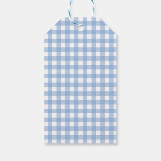Gingham Persoonlijke Gift-Labels Cadeaulabel (Achterkant)
