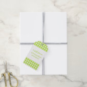 Gingham Persoonlijke Gift-Labels Cadeaulabel (Met Touw)