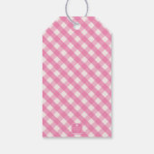 Gingham Persoonlijke Gift-Labels Cadeaulabel (Achterkant)