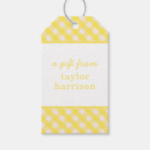 Gingham Persoonlijke Gift-Labels Cadeaulabel (Voorkant)