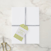 Gingham Persoonlijke Gift-Labels Cadeaulabel (Met Touw)