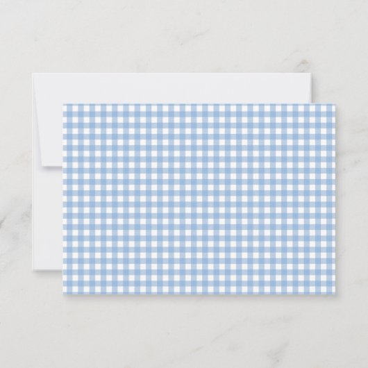 Gingham Persoonlijke notitiekaarten (Achterkant)